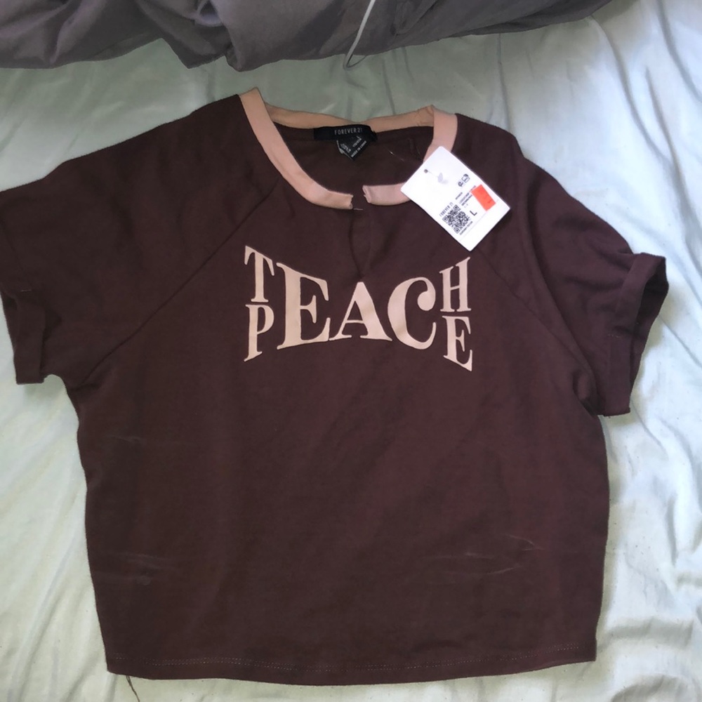 Brown Crop Top